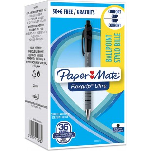 Paper Mate Flexgrip Ultra Stylo-bille retractable Noir