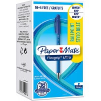 Paper Mate Flexgrip Ultra Lot de 36 Stylo-bille retractable Bleu