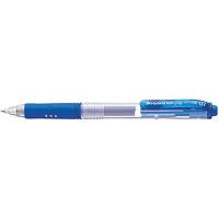 Pentel Hybrid Gel Grip Retractable s) - Stylo a bille de gel (Retractable Gel Pen, bleu, bleu, transparent, moyen, 