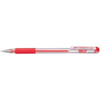 Pentel-Pointe 0,6 mm-Hybrid Stylo a encre Gel avec Grip caoutchouc Rouge