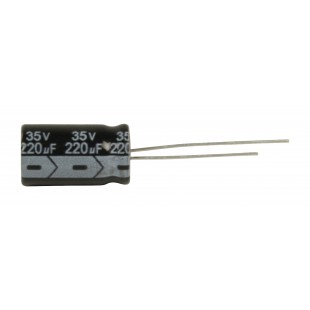 Condensateur Électrolytique 220 uF 35 VDC