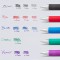 Pentel BLN75-C Roller encre gel Pointe metal 0,5 mm Bleu