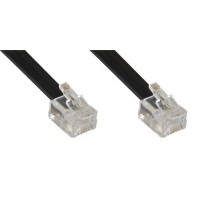 câble modulaire RJ12, mâle / mâle, 6-core, 6P6C, 0.5m
