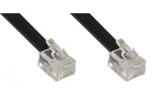 câble modulaire RJ12, mâle / mâle, 6-core, 6P6C, 0.5m