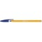 BIC Stylo bille ORANGE Pte Fine 0,7mm Encre Bleue