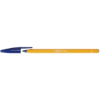 BIC Stylo bille ORANGE Pte Fine 0,7mm Encre Bleue