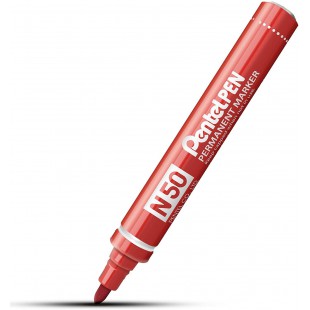 PENTEL 14429 Marqueur N50 pointe Ogive 1,5 mm encre solvant indelebile tous supports corps metal