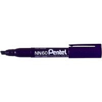 Pentel Green Label Marqueur Permanent a Pointe biseautee Noir