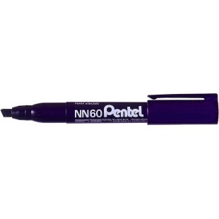 Pentel Green Label Marqueur Permanent a Pointe biseautee Noir