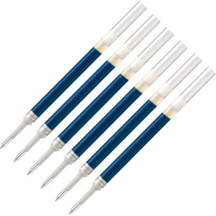 LR7 Recharge pour roller ENERGEL Pochette de 12 crayons epaisseur de trait 0,35 mm, diametre de bille 0,7 mm, blau/6