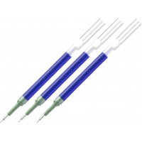 PENTEL Lot de 3 Recharges LRN5 pour Roller encre gel ENERGEL Pointe 0,5 mm Bleu