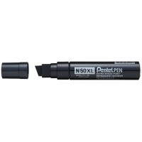 Pentel N50XL-A Marqueur Permanent XL Pointe Biseautee, Noir