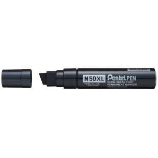 Pentel N50XL-A Marqueur Permanent XL Pointe Biseautee, Noir