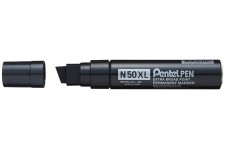 Pentel N50XL-A Marqueur Permanent XL Pointe Biseautee, Noir