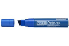 Pentel N50XL-C Marqueur Permanent XL Pointe Biseautee, Bleu