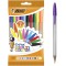 BIC Ecriture Cristal Multicolour Stylos-Bille Pointe Large (1,6 mm) - Couleurs Assorties, Pochette de 10