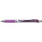 Pentel EnerGel BL77-4COL Lot de 4 stylos a  encre gel avec mecanisme a  poussoir, diametre de la bille : 0,7 mm epaisseur de tr