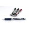Pentel EnerGel BL77-4COL2 Lot de 4 rollers a  encre gel avec mecanisme a  pression 0,7 mm de diametre 0,35 mm d'epaisseur de tr