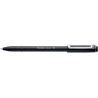 Pentel BX460-A iZee Stylo a  bille avec capuchon et clip metal Noir Pointe large 1mm