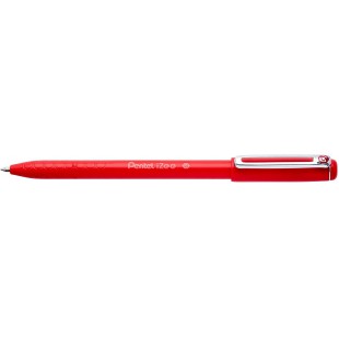 Pentel BX460-B iZee Stylo a  bille avec capuchon et clip metal Rouge Pointe large 1mm