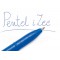 Pentel BX460-C iZee Stylo a  bille avec capuchon et clip metal Bleu Pointe large 1mm