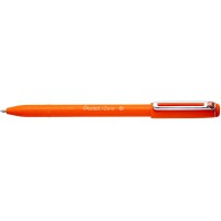 Pentel BX460-F iZee Stylo a  bille avec capuchon et clip metal Orange Pointe large 1mm