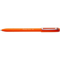 Pentel BX460-F iZee Stylo a  bille avec capuchon et clip metal Orange Pointe large 1mm