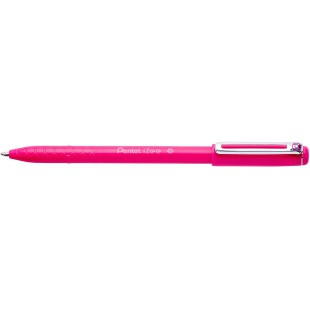 Pentel BX460-P iZee Stylo a  bille avec capuchon et clip metal Rose Pointe large 1mm