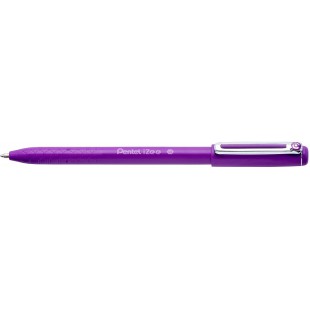 Pentel BX460-V iZee Stylo a  bille avec capuchon et clip metal Violet Pointe large 1mm