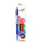 Pentel BX470-4 IZee Lot de 4 stylos a  bille retractable avec clip en metal Largeur de trait 1,0 mm Noir/rouge/bleu/vert