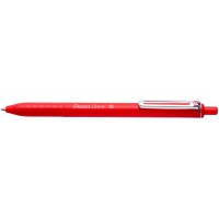 Pentel BX470-B iZee Stylo a  bille retractable avec clip en metal Rouge Pointe large 1 mm