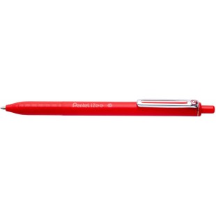 Pentel BX470-B iZee Stylo a  bille retractable avec clip en metal Rouge Pointe large 1 mm