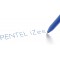 Pentel BX470-C iZee Stylo a  bille retractable avec clip en metal Bleu Pointe large 1 mm