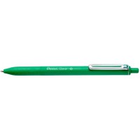 Pentel BX470-D iZee Stylo a  bille retractable avec clip en metal Vert Pointe large 1 mm