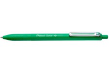 Pentel BX470-D iZee Stylo a  bille retractable avec clip en metal Vert Pointe large 1 mm