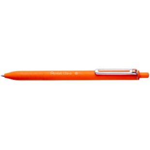 Pentel BX470-F iZee Stylo a  bille retractable avec clip en metal Orange Pointe large 1 mm