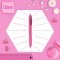Pentel BX470-P iZee Stylo a  bille retractable avec clip en metal Rose Pointe large 1 mm