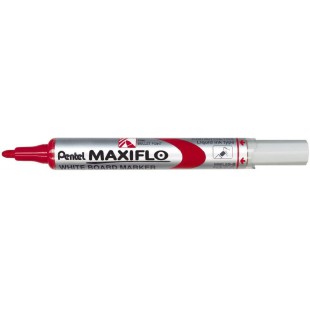 PENTEL Marqueurs MAXIFLO MWL5S pour tableau blanc Pte Ogive Fine Rouge