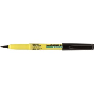 Pentel Green Label Marqueur Permanent a  Pointe conique pour Tissus Noir