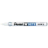Marqueurs permanent X100W S pte ogive 1,0 mm Blanc