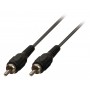 Cable Audio Subwoofer RCA M - RCA M RCA Mâle - RCA Mâle 10.0 m Noir