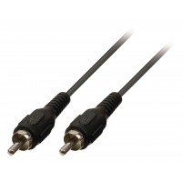 Cable Audio Subwoofer RCA M - RCA M RCA Mâle - RCA Mâle 10.0 m Noir