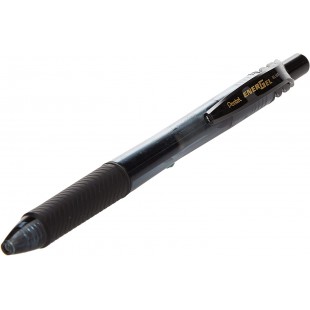 Pentel BL107-A Roller encre gel Pointe metal 0,7 mm Noir