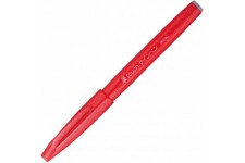 Pentel SES15C-B Feutre Pinceau en souple a  base d'eau pour Croquis Rouge