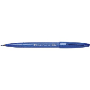 Pentel SES15C-C Feutre Pinceau en souple a  base d'eau pour Croquis Bleu