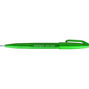 Pentel SES15C Brush Sign Pen Touch Feutres pinceaux a  pointe souple encre aquarellable Vert