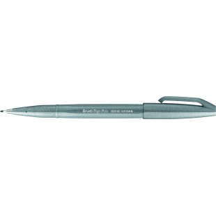 Pentel SES15C Brush Sign Pen Touch Feutres pinceaux a pointe souple encre aquarellable Gris