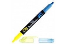 'Pentel slw8 de GS surligneur"Twin Checker, 2 pointes, jaune/bleu