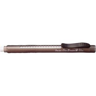 Pentel ZE11T-A Stylo porte Gomme rechargeable Corps Translucide Marron