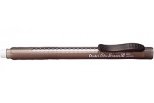Pentel ZE11T-A Stylo porte Gomme rechargeable Corps Translucide Marron